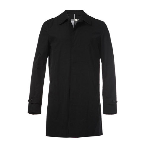 BURBERRY/博柏利  男裝 服裝 男士黑色棉質(zhì)商務外套風衣 男士大衣