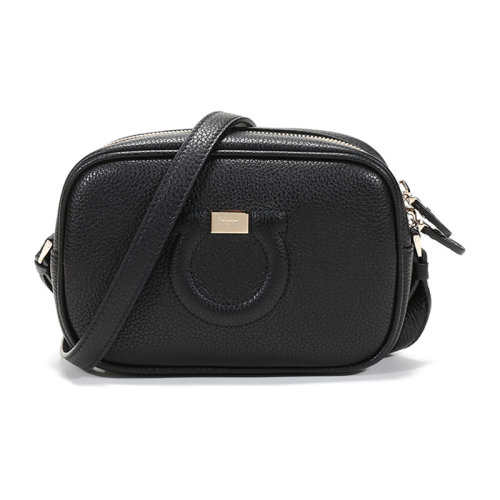 SalvatoreFerragamo/菲拉格慕 女士CITY系列牛皮GANCINI相機包單肩斜挎包21H006