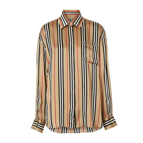 BURBERRY/博柏利 標(biāo)志性條紋女士長(zhǎng)袖襯衫 8011074 1