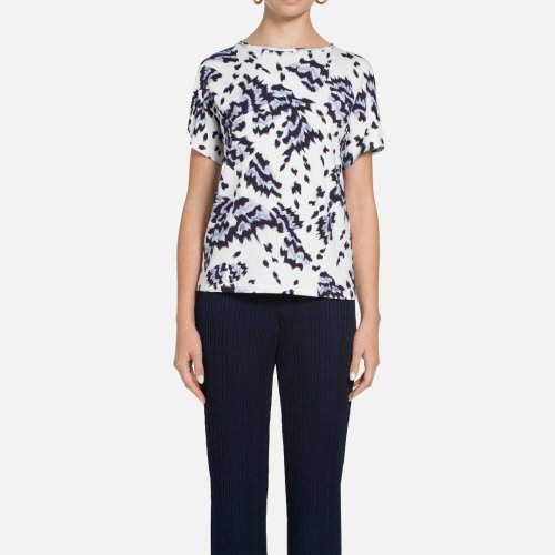 St.John/盛薔印花圓領(lǐng)女士短袖T恤K51Z052