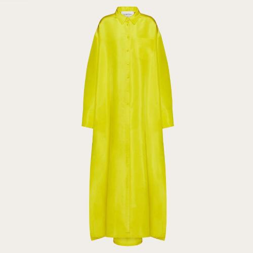  VALENTINO華倫天奴 22年秋冬 女士 連衣裙 ROBE CHEMISE DE SOIRéE EN FAILLE XB0VDD456DEPV8