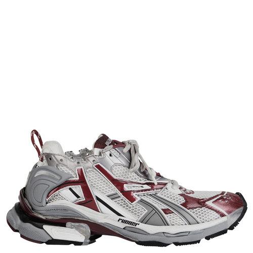 Balenciaga/巴黎世家  RUNNER系列 男士紅色波爾多紅網(wǎng)眼尼龍運動鞋677403W3RB39069
