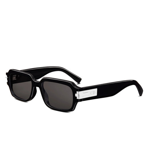 DIOR/迪奧 22年早春新款 DIORBLACKSUIT XL S1I系列 男士灰色鏡片黑色醋酸纖維鏡框方形太陽眼鏡墨鏡STXLS1IXR_10A0