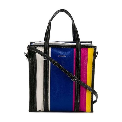 Balenciaga/巴黎世家 19年春夏 手提包 女性 條紋 拼色 混色 手提包 513990#0Q7LN#4285