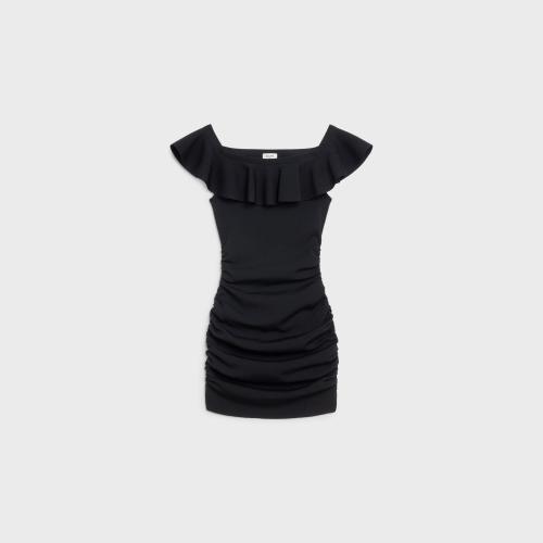  CELINE賽琳思琳 22年秋冬 女士 連衣裙 ROBE COURTE VISCOSE 2A54X256R.38NO