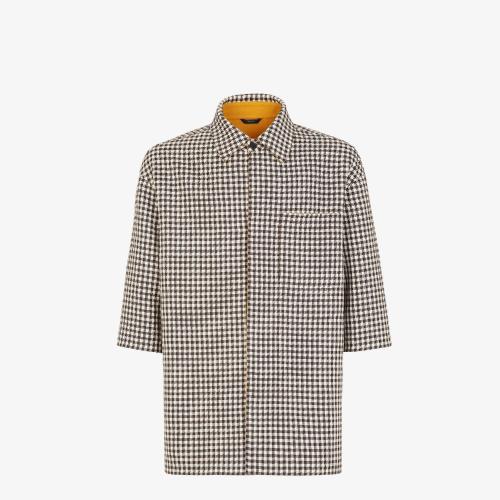  FENDI芬迪 22年秋冬 男士 夾克 拼色羊毛夾克 FW1152AL56F1IHM