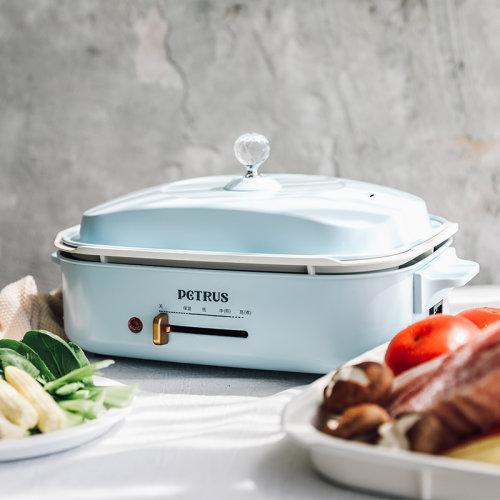 PETRUS/柏翠 PE5500 電火鍋燒烤爐涮煎燜多功能家用電熱鍋