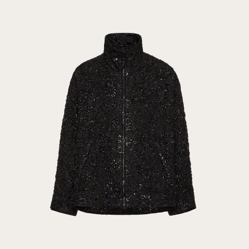  VALENTINO華倫天奴 22年秋冬 男士 夾克 VESTE EN BROCART DE NYLON ET FLORAL LUREX JACQUARD