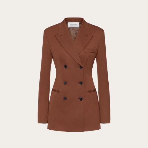  VALENTINO華倫天奴 22年秋冬 女士 西服外套 BLAZER EN LAINE STRETCH XB3CE2M56W5K29