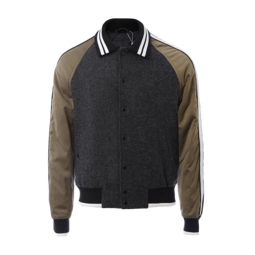 Lanvin/浪凡 羊毛 深灰色 男士棉服 薄棉 夾克 男士外套