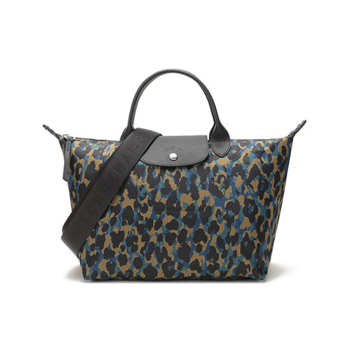 Longchamp/瓏驤  女士LE PLIAGE系列中號(hào)織物短柄手提單肩包餃子包 1515 310