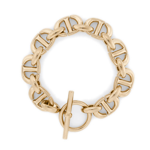 DIOR/迪奧 22新款 女士金色鍍金金屬CD字母鏈節(jié)手鏈B1748WOMMT_D300