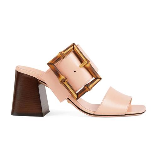  GUCCI古馳 22年秋冬 女士 女士竹節(jié)飾扣涼鞋 674821 C9D00 6705