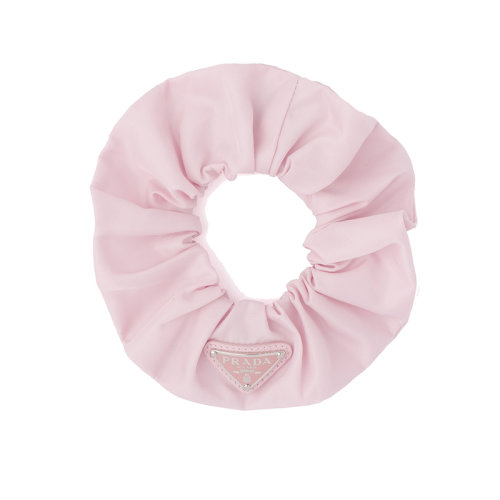 PRADA/普拉達(dá)女士雪花玫瑰粉色再生尼龍發(fā)束圈1IF015_2DMI_F0E18