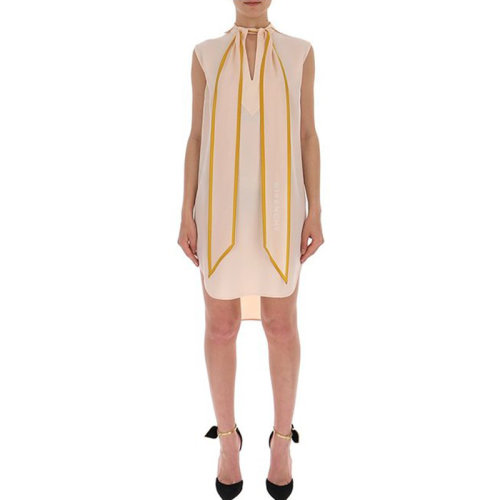 Givenchy/紀梵希  女裝 女士裸色時尚無袖雪紡裙連衣裙 BW20NQ120H-271