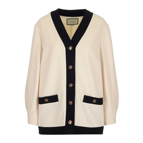 GUCCI/古馳 20年春夏 服裝 女性 白色 女士針織衫/毛衣 596871/ZKR019102