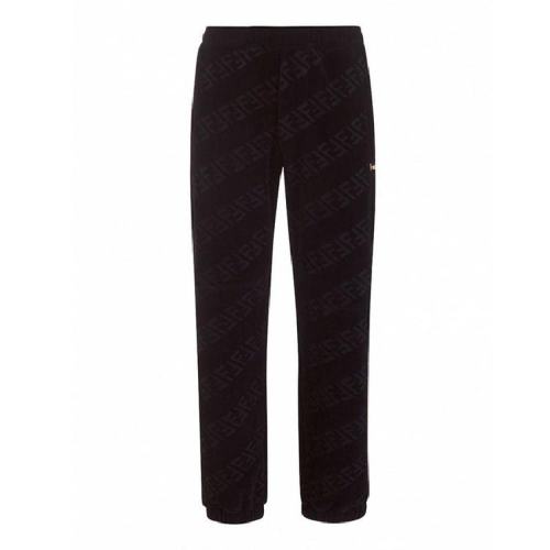  FENDI/芬迪 男士黑色羊毛休閑褲 FB0496AHCA F0QA1 PLFSX