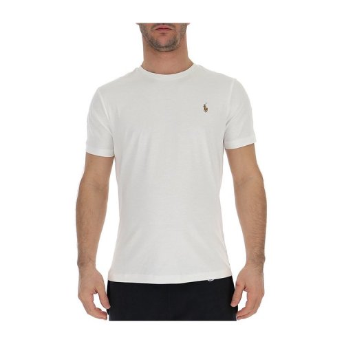 RALPH LAUREN/拉夫勞倫 19年春夏 圓領(lǐng) 男性 胸標 寬松 男士短袖T恤