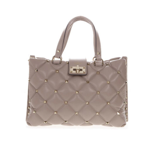 Valentino/華倫天奴  女包女士皮革時尚百搭鉚釘裝飾單肩手提包  RW2B0D19NAP 0NO