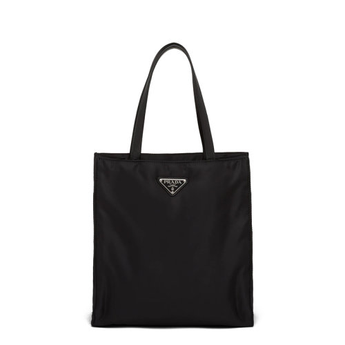 PRADA/普拉達 22年新款 女士黑色尼龍羊革提手金屬三角形徽標托特包1BG426_RUKW_F0002_V_NOO