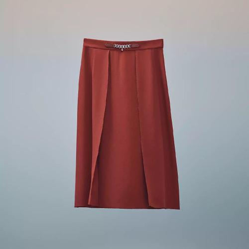  HERMES愛馬仕 22年秋冬 女士 半身裙 Jupe a pans H2H0316DC7O34