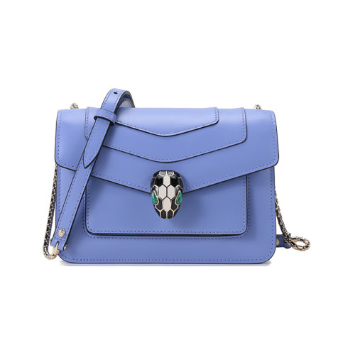 BVLGARI/寶格麗  女士小號(hào)SERPENTI FOREVER系列牛皮蛇頭扣單肩斜挎包 290540