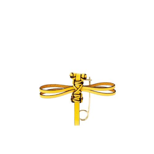  LOEWE羅意威 22年秋冬 女士 鑰匙扣 Dragonfly pin charm in calfskin and metal C621232X88-8