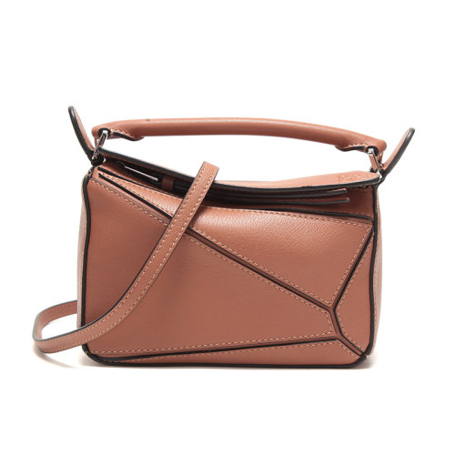 LOEWE/羅意威女士Puzzle系列牛皮Mini手提單肩斜挎包32230U95
