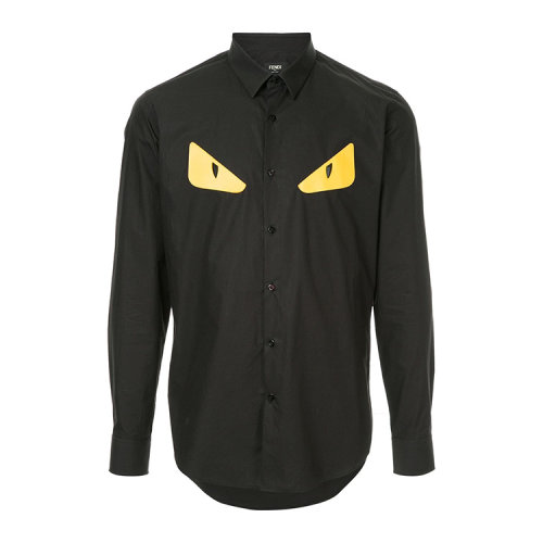 FENDI/芬迪 黑襯衫 男性 男士長袖襯衫 A2EM FS0737 F0QA1
