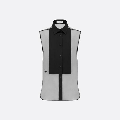  DIOR迪奧 22年秋冬 女士 短袖襯衫 無袖襯衫 221B67A6133_X9000