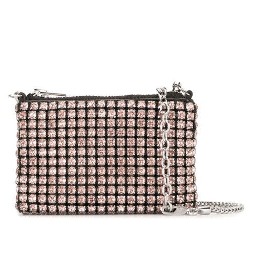 ALEXANDER WANG/亞歷山大·王  潮牌女包 女士小號(hào)經(jīng)典時(shí)尚潮流水鉆單肩包 20C220P269 100