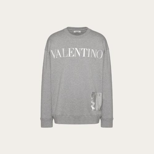 VALENTINO華倫天奴 22年秋冬 男士 衛(wèi)衣 SWEAT-SHIRT RAS-DU-COU A_VEC MOTIF VALENTINO LAMé
