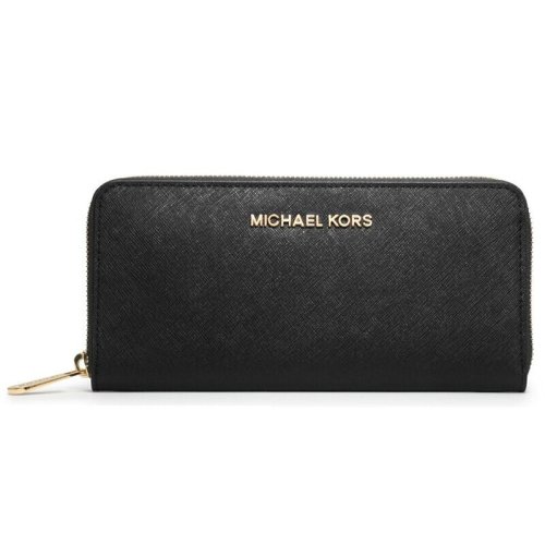Michael Kors/邁克·科爾斯  女包 時尚 女士黑色拉鏈錢包手拿包 32H2SBFE1LBLACK HKY012467