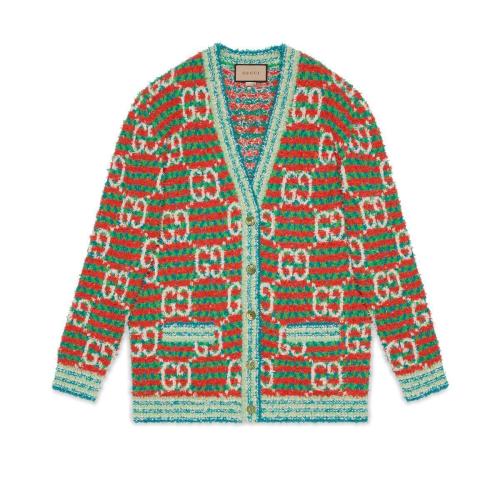  GUCCI古馳 22年秋冬 女士 GG棉質(zhì)開衫 692416 XKCAL 6208