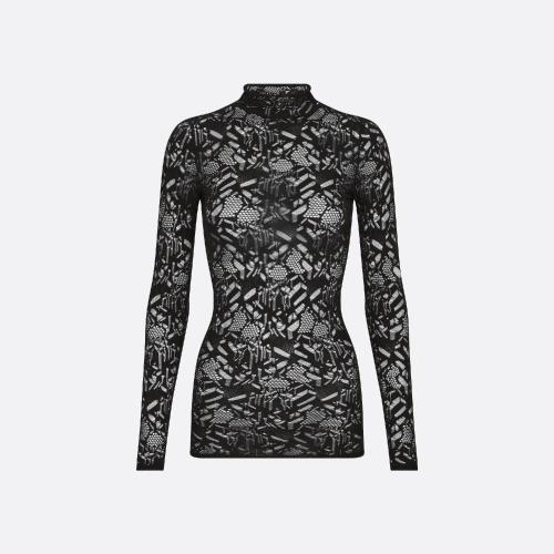  DIOR迪奧 22年秋冬 女士 長(zhǎng)袖T恤 Haut seconde peau 254S7_M845_X9000