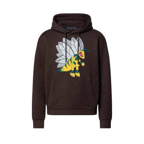  LV路易威登 22年秋冬 男士 衛(wèi)衣 蜜蜂圖案貼飾連帽衫 1AAGPK 1AAGPJ 1AAGPH 1AAGPE 1AAGPG 1AA