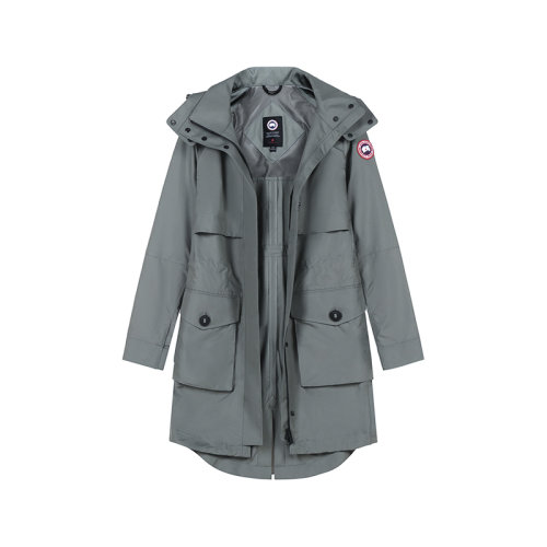 CANADA GOOSE/加拿大鵝 2021款 女士風(fēng)衣 女士聚酯纖維CAVALRY連帽風(fēng)衣外套 2409L