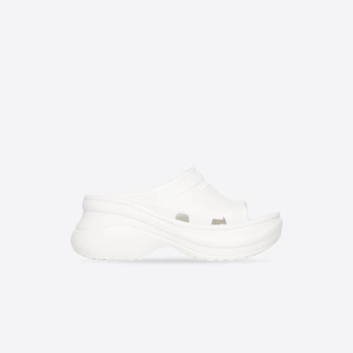  BALENCIAGA巴黎世家 22年春夏 女士 平底涼鞋 POOL CROCS? 拖鞋式涼鞋 677389W1S8E9000