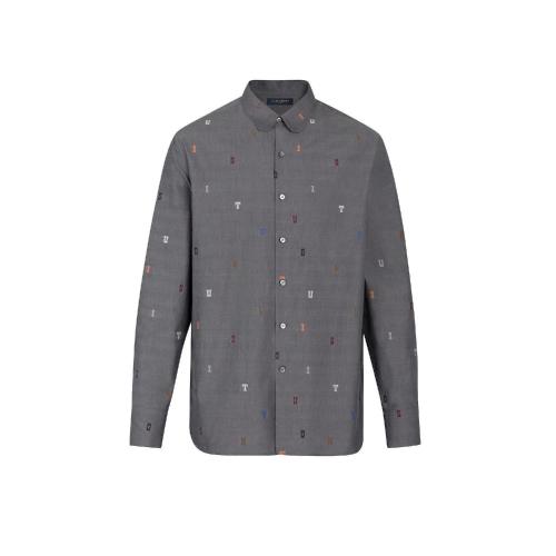  LV路易威登 22年秋冬 男士 長袖襯衫 DNA 衣領(lǐng)標(biāo)準(zhǔn)版剪花襯衫 1A5W03 1A5W01 1A5VZY 1A5VZZ 1A 預(yù)定商品2-8周發(fā)貨