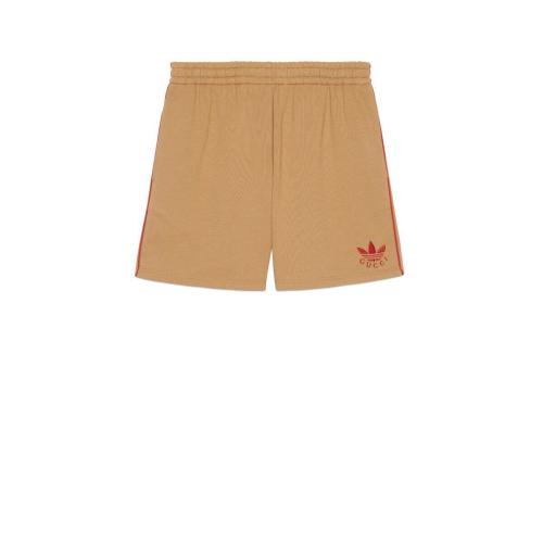  GUCCI古馳 22年秋冬 男士 adidas x Gucci聯(lián)名系列針織棉短褲 691640 XJEML 2184