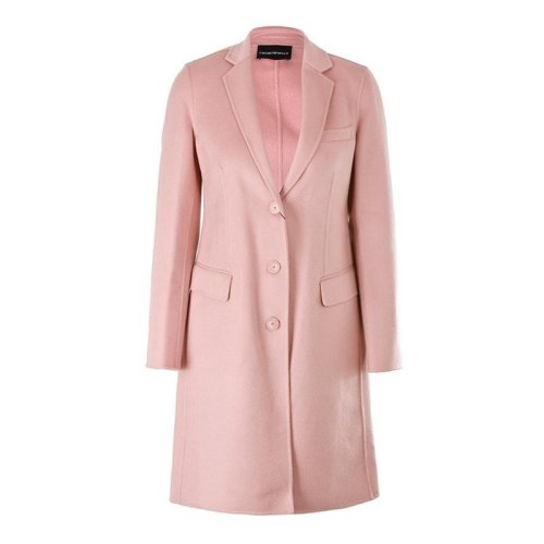  Emporio Armani/安普里奧阿瑪尼 女士粉色羊絨大衣 4NL43T 9940 312 PLFSX