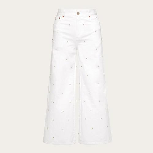  VALENTINO華倫天奴 22年秋冬 女士 牛仔褲 JEAN EN DENIM BRODé 1B3DD14D69F0BO