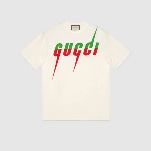 GUCCI/古馳 Gucci鋒刃印花T恤 白色 565806 XJAZY 9037