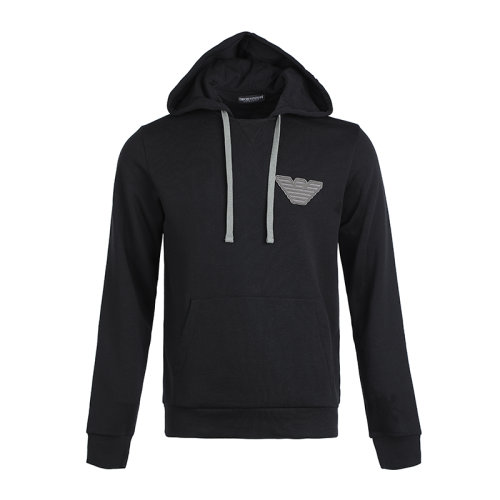 Emporio Armani/安普里奧阿瑪尼21新品老鷹徽標(biāo)連帽套頭男士男睡衣/家居服1117531A571