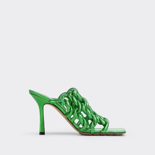  BV葆蝶家 22年秋冬 女士 高跟涼鞋 mules stretch 716242V29N04769