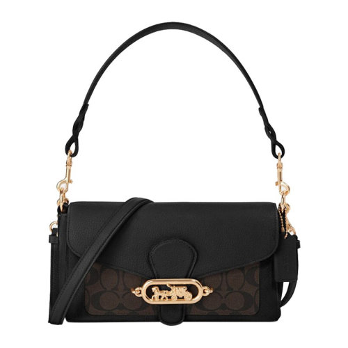 COACH/蔻馳女士拼色PVC/配皮馬車金屬標(biāo)鎖扣酒神包單肩包斜挎包手提包女包 F90782多色可選