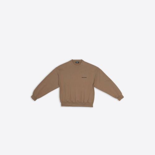  BALENCIAGA巴黎世家 22年春夏 女士 衛(wèi)衣 Womens Balenciaga Sweatshirt Regular Fit  in Beig