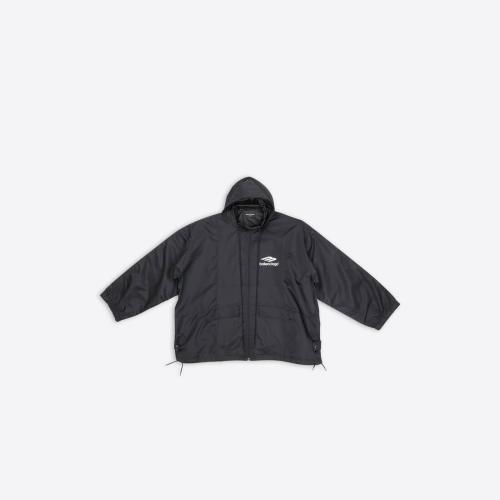  BALENCIAGA巴黎世家 22年春夏 女士 夾克 3B SPORTS標(biāo)識(shí)褶皺風(fēng)衣 698871TLO251000