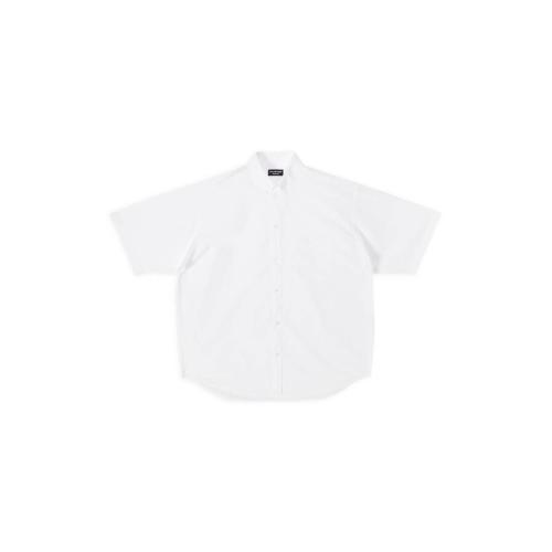  BALENCIAGA巴黎世家 22年秋冬 男士 短袖襯衫 bb icon short sleeve shirt 703845TMO409000