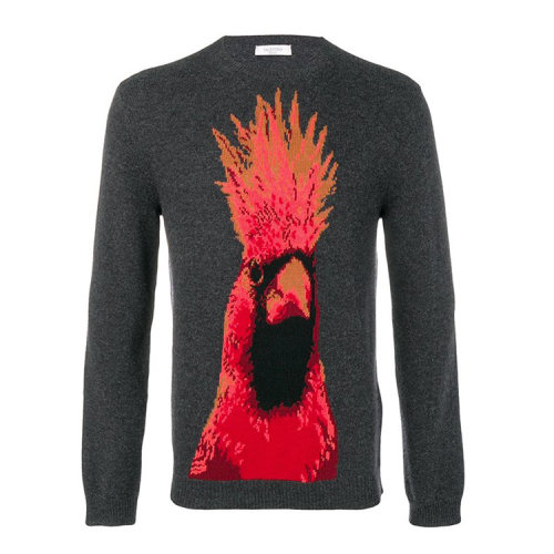 Valentino/華倫天奴 19年春夏 套頭 男性 打底衫 雞 男士針織衫/毛衣 RV3KC00RFIW 113